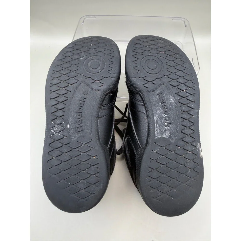 Reebok Club C Little Boys Size 10.5 Black on Black Fashion Sneakers